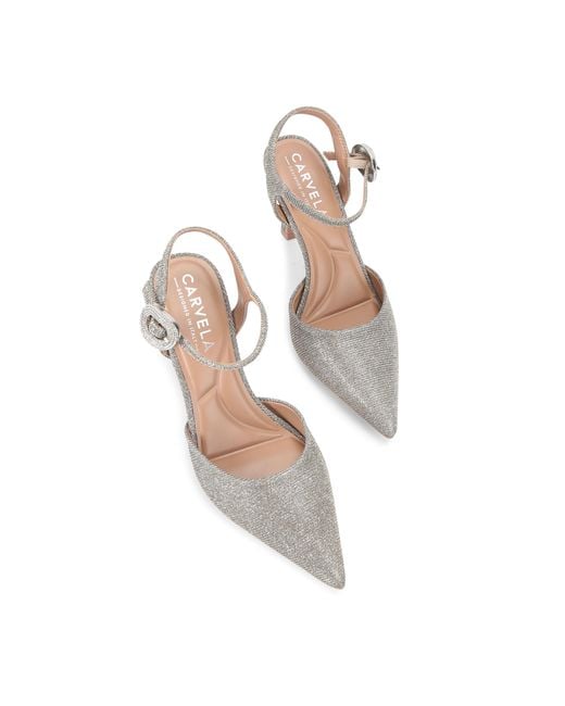 Carvela Kurt Geiger White Rimini 2 Part Heels