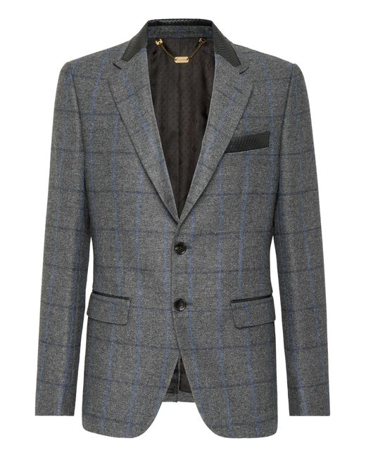 Billionaire Blazer Crest in het Gray voor heren