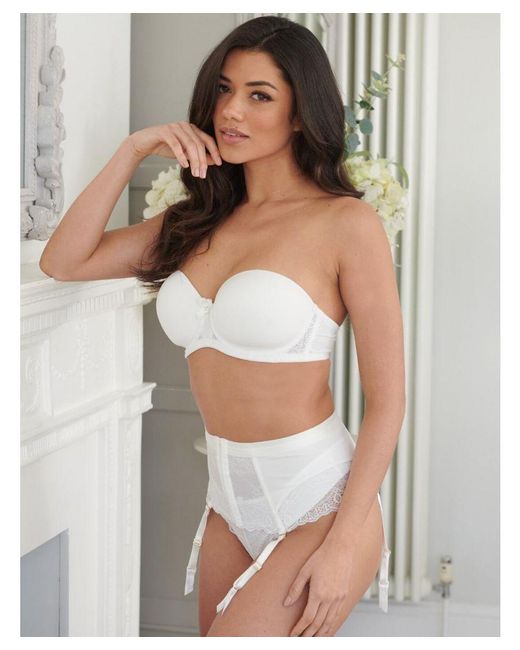 Pour Moi White Divine Strapless Bra