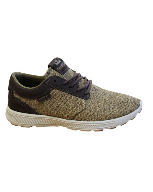 Supra Black Hammer Run Lace Up Casual Running Trainers Bone 08128 285 for men