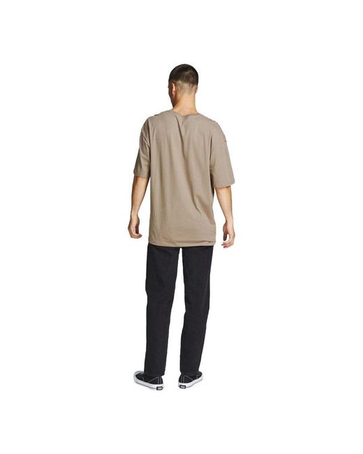 Jack & Jones Gray Plain T-Shirts From for men