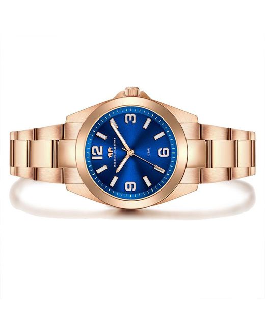 Rhodenwald & Söhne Blue Stainless Steel Watch 37,5Mm