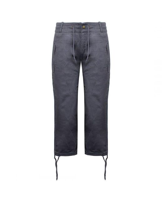 Nike Blue Swoosh 3/4 Trousers Cotton