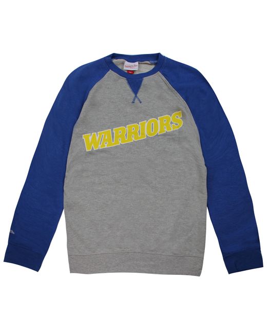 Mitchell & Ness Blue Golden State Warriors Nba Turf Sweater for men