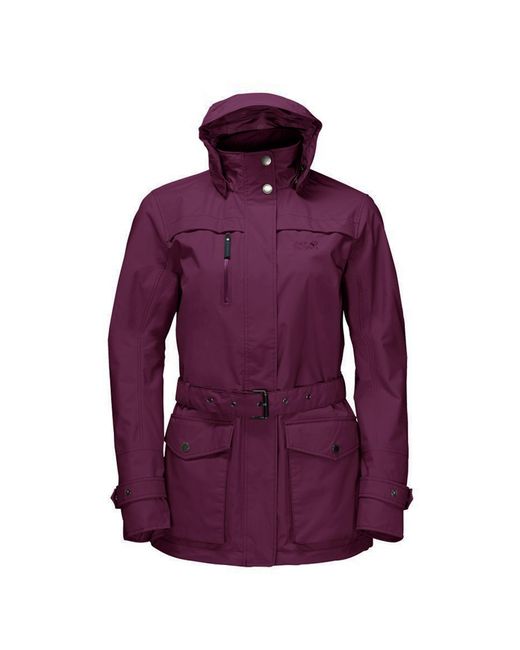 Jack Wolfskin Purple Kimberley Burgundy Parka Jacket