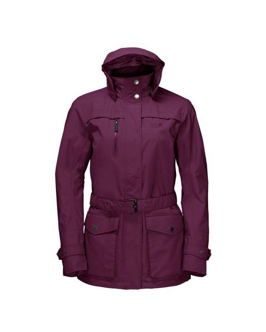 Jack Wolfskin Purple Kimberley Burgundy Parka Jacket