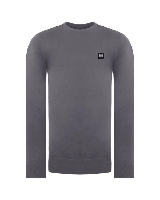 Weekend Offender Gray Sweater Cotton for men