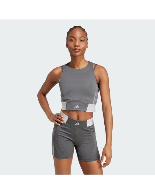 Adidas Originals Gray Hyperglam Training Tank Top