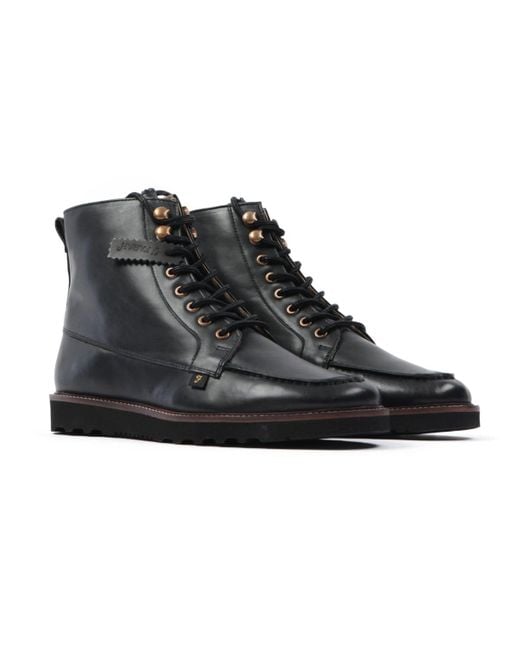 Farah Black 'Pantego' Boots Leather for men
