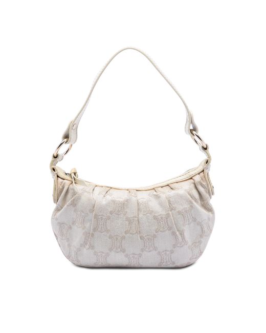 Céline Gray Pre-Owned Macadam Canvas Shoulder Bag