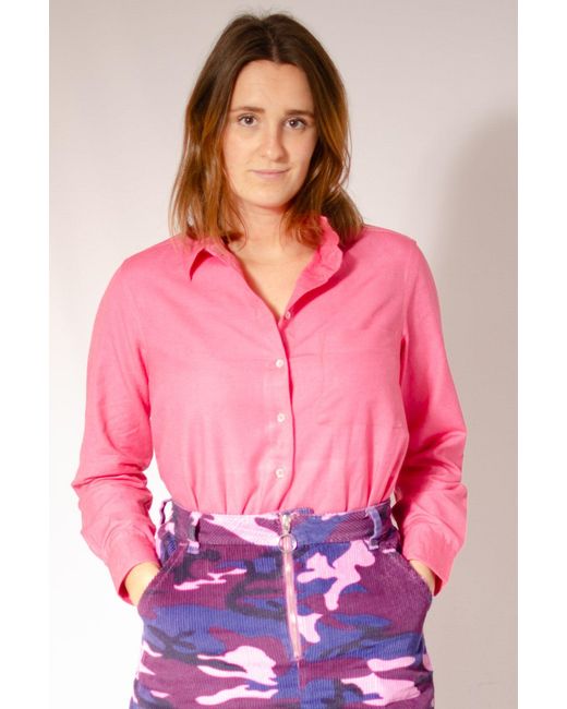 JD Williams Pink Linen Blend Shirt