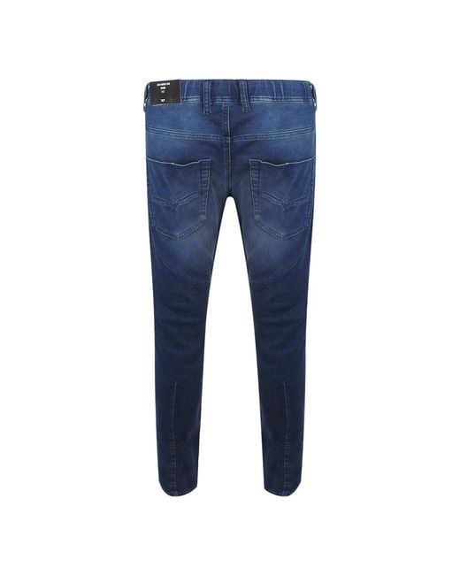DIESEL Blue Krooley-Ne Jeans Cotton for men