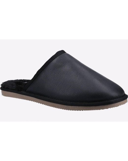 Hush Puppies Black Coady Memory Foam Slippers for men