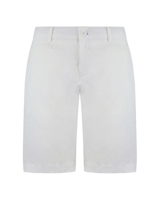 Under Armour White Golf Fitted 9" Shorts
