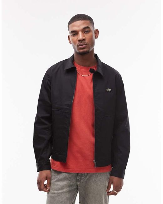 Lacoste Red Trucker Jacket for men