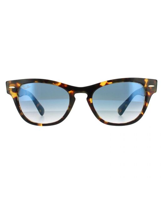 Ray-Ban Blue Rectangle Havana Gradient Sunglasses