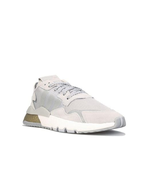 Adidas Originals White Nite Jogger Shoes for men