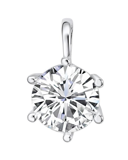 Rafaela Donata White Pendant Embellished With Swarovski Crystals Brass