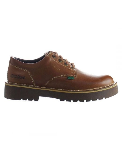 Kickers Brown Daltrey Derby Shoes Leather for men