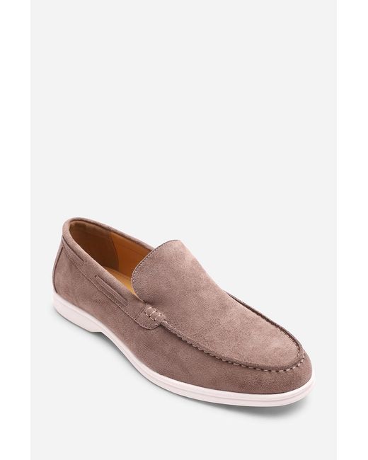 Where's That From Pink Trent Suede Slip On Easy Loafer