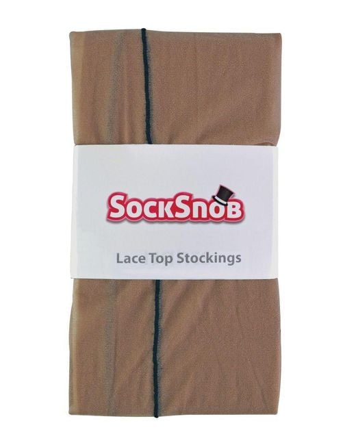 Sock Snob Black Sheer Seamed Tights For