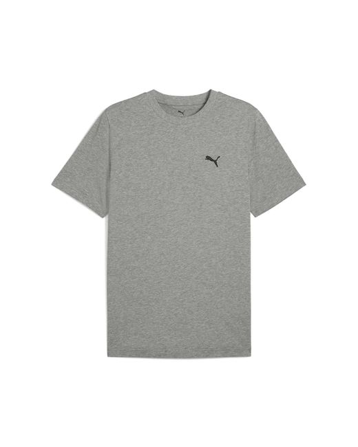 PUMA Gray Small Logo T-Shirt for men
