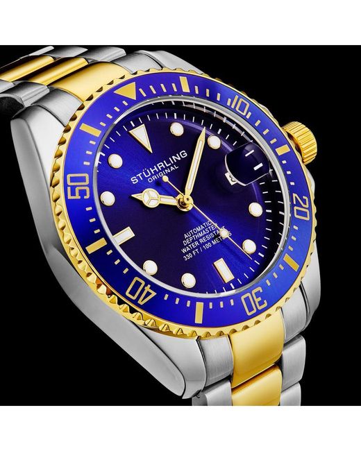 Stuhrling Metallic Japanese Automatic Depthmaster 4048 42Mm Diver for men