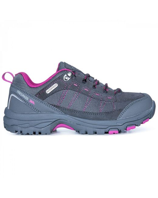Trespass Blue Ladies Scree Lace Up Technical Walking Shoes