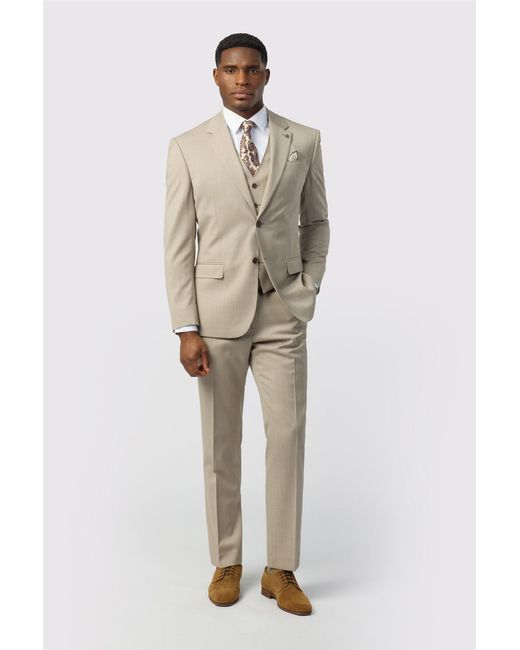 Ted Baker Natural Single Breasted Two Button Tailored Suit Jacket for men
