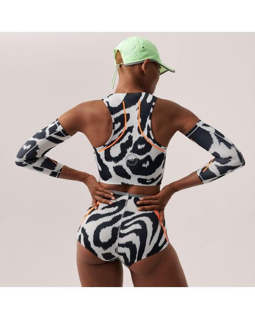 Adidas By Stella McCartney Blue Truepace Running Crop Top