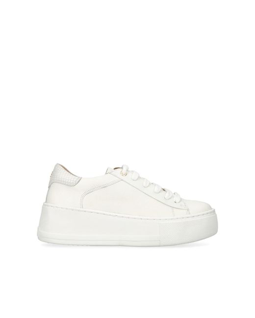 Kurt Geiger White Leather Kgl Highgate Sneakers