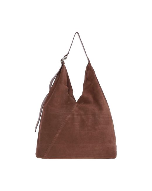 Ashwood Leather Brown 'Tocco Di Lusso' Suede Bag
