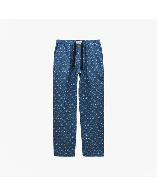 Joules Blue Dozer Pyjama Bottoms Cotton for men