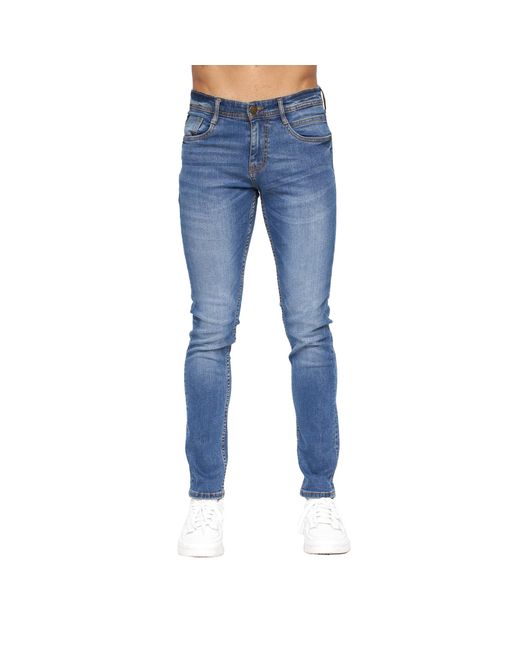 Duck and Cover Blue Maylead Slim Jeans (Stone Wash) for men