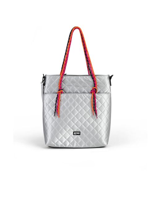 myMo Shopper Dames Zilver in het Metallic