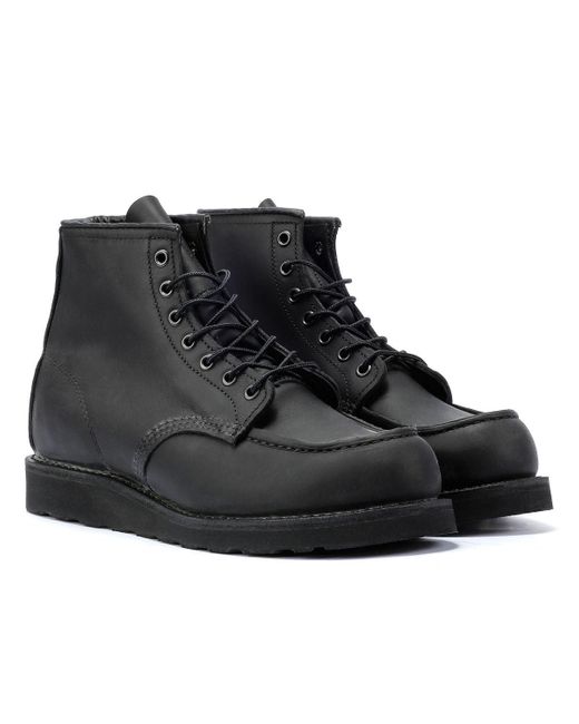 Red Wing Black Wing 6 Inch Moc Classic Leather Boots for men
