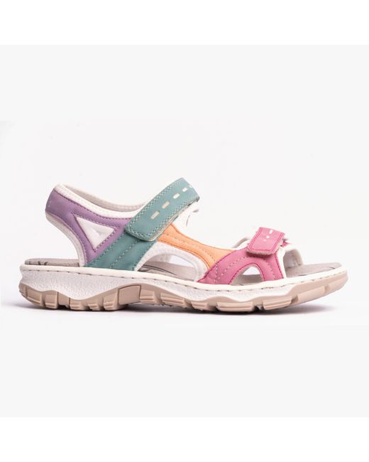 Rieker Pink 68866 Hiking & Trail Sandals Multi