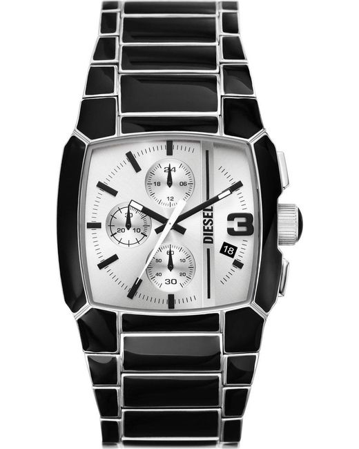 DIESEL Black Cliffhanger Watch Dz4646 Stainless Steel (Archived) for men