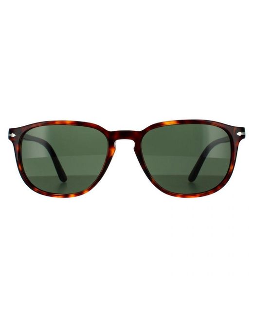 Persol Green Square Havana Sunglasses for men