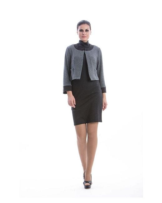 Conquista Black Anthracite Long Sleeve Bolero