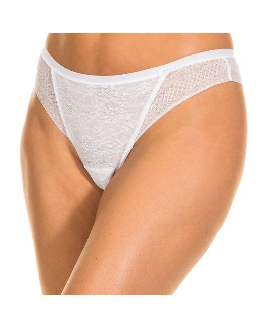 Janira White Magic Band Brazilian Effect Panties Breathable Fabric 1031622
