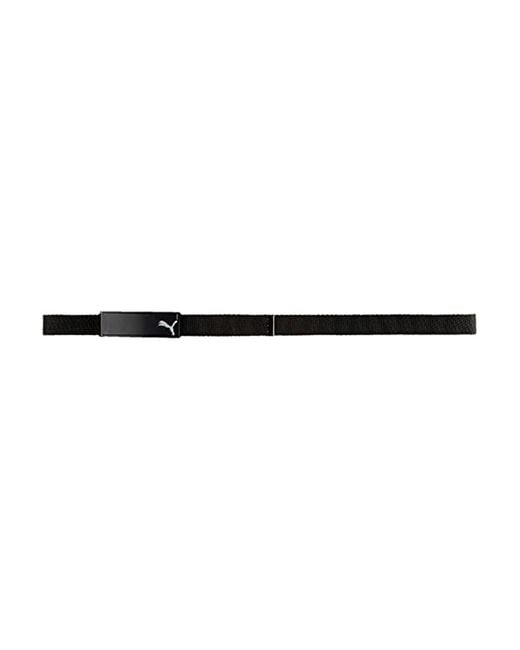 PUMA Black Cut To Length Webbing Golf Belt for men