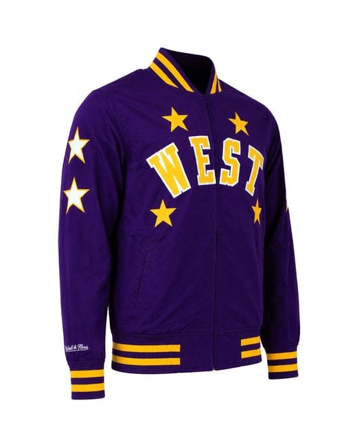 Mitchell & Ness Blue Nba All Star Team History Warm Up 2.0 Jacket for men