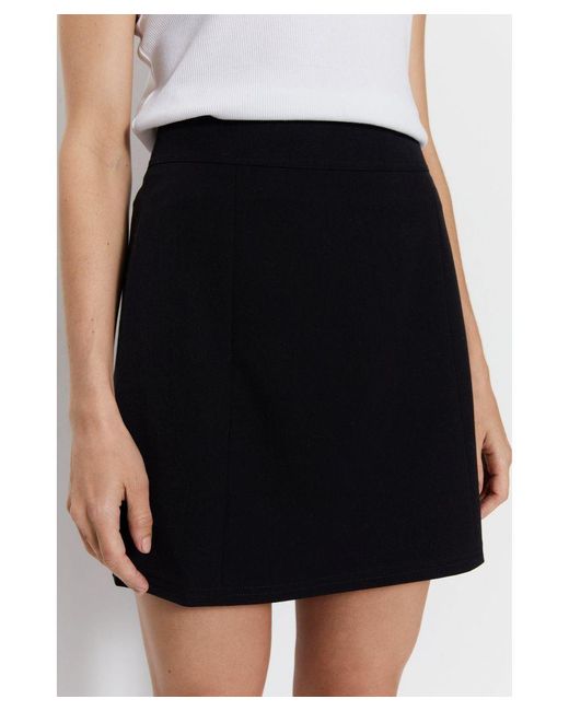 Warehouse White Tailored Seam Detail Pelmet Skirt