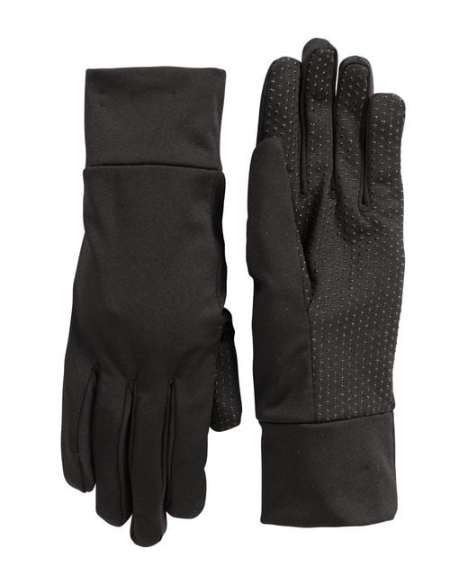 Mountain Warehouse Black 'Grippi' Lining Gloves Soft Breathable Quick Dry Stretchy Winter Mittens for men