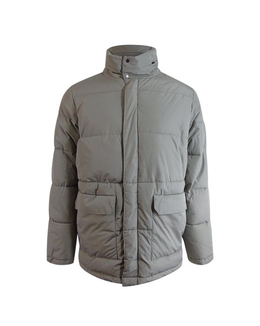 Aquascutum Gray Active Puffer Jacket Moonrock for men