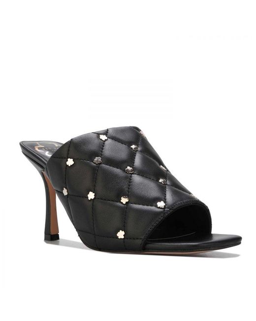 Ted Baker Black Majji Quilted Heeled Mules