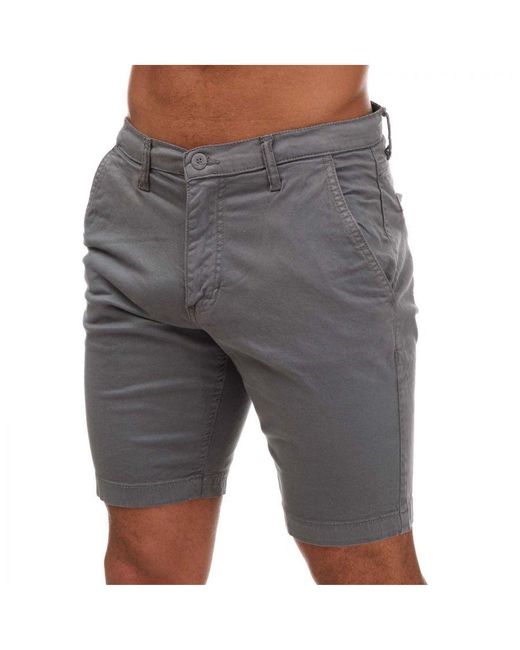 Duck and Cover Gray Moreshore Chino Shorts for men