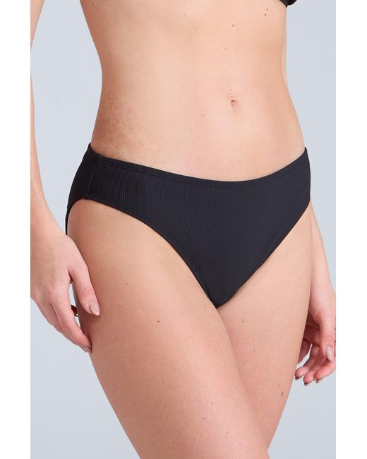 Mountain Warehouse Blue 'Florence' Ribbed Bikini Bottoms Chlorine Resistant Quick Dry Stretchy Swimwear Polyamide