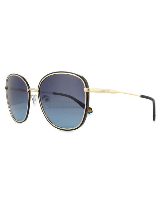 Polaroid Blue Sunglasses Pld 6117/G/S 2M2 Wj Gradient Polarized Metal